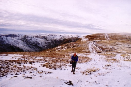 Kentmere Round in snow from Kentmere Pike
